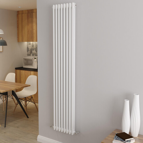 AICA (1800x380mm 2 Column) Traditional Cast Iron Radiator White