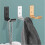6 Pack Foldable Coat Hook, Matte Black Wall Mounted Coat Hook, Bathroom Towel Hook 4