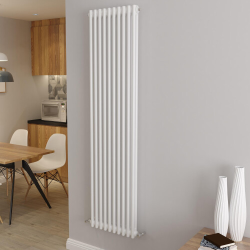 AICA (1800x470mm 2 Column) Traditional Cast Iron Radiator White