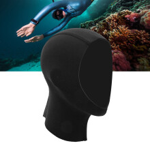 Black Neoprene 3MM Diving Hood for Sunproof Warmth L XL Snorkeling