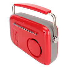 Retro-Radio Bluetooth-Lautsprecher Tragbarer Handheld HiFi Stereo-Sound Süßer Altmodischer Radio Lautsprecher für Party Outdoor Rot