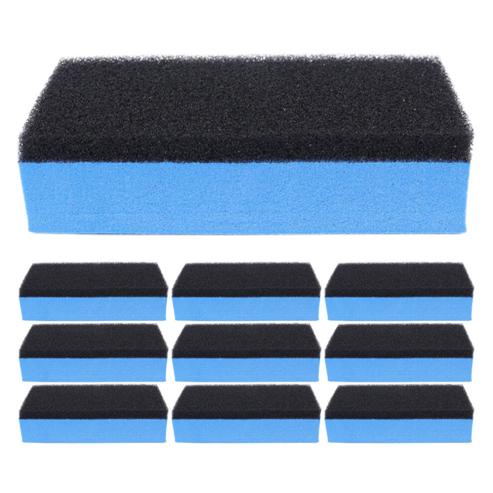 Worgeous Cleaning Sponges Car Detailing 10Pcs 3.9X2.0x0.8in Blue 3042043768780