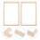 2 Sets Clear Frames Wooden For Diy Painting In Study Room 9