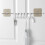 White Adhesive Hooks Reusable Wall Mounted Bathroom Towel Holder 9