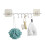 White Adhesive Hooks Reusable Wall Mounted Bathroom Towel Holder 1