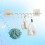 White Adhesive Hooks Reusable Wall Mounted Bathroom Towel Holder 10