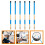 Blue Practice Drum Brushes 3 Pairs 15.7x0.6x0.6in 7