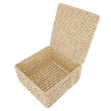 1Stk Kreativer Aufbewahrungskorb Aus Strapazierfähigem Material Beige