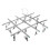 1Pc Stainless Steel Laundry Hanger Foldable Drying Rack Silver 4