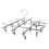 1Pc Stainless Steel Laundry Hanger Foldable Drying Rack Silver 1