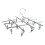 1Pc Stainless Steel Laundry Hanger Foldable Drying Rack Silver 6