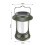 NICECEE Solar Foldable Rechargeable Camping Portable USB LED Night Light for Power Outage Hiking 3