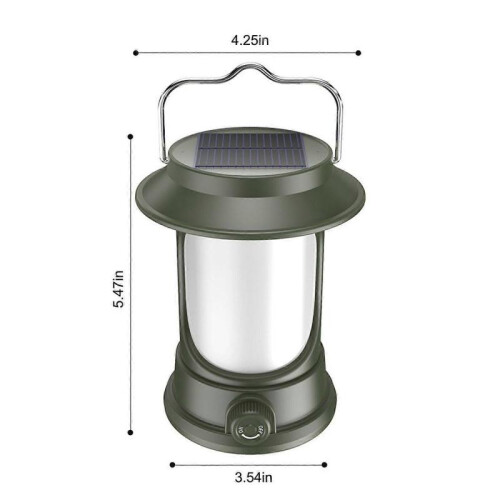 NICECEE Solar Foldable Rechargeable Camping Portable USB LED Night Light for Power Outage Hiking 2