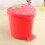 Red Plastic Mini Desktop Trash Bin Cute Cartoon Office Rubbish Bin 8