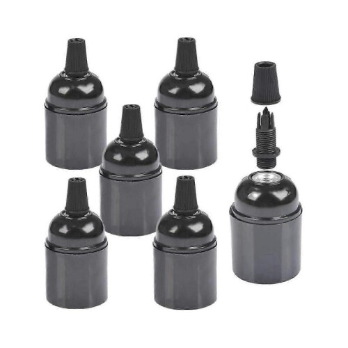 6 Pack Bakelite Lamp Holder E26/E27 Lamp Holder Vintage Bulb Socket Es Screw Lamp Holder