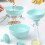 2 Sets Multi-Function Plastic Oil Funnel Wide Mouth Kitchen Supply 10