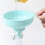 2 Sets Multi-Function Plastic Oil Funnel Wide Mouth Kitchen Supply 9