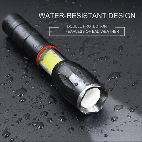 LED 1200 Lumen Flashlight, Wide Range, Suitable for Camping, Emergency, Hiking, 1 Pcs 2