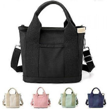 Small Tote Bag for Women Mini Canvas Crossbody Tote Bag with Zipper Stylish Satchel Shoulder Bag Hobo Handbag,A