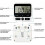 Large LCD Digital Kitchen Timer Countdown 24 Hours ic Timer, Study Reminder Timer for Students And (Black) 4