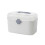 Plastic Storage Box Double Layer First Aid Kit with Handle Removable Tray Portable Emergency Storage Box 1