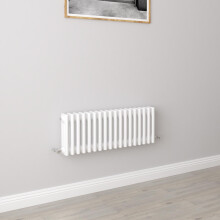 (300x830mm 3 Column) Traditional Cast Iron Radiator White