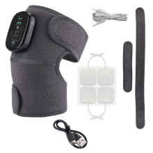 Heated Knee Massager Heated Knee Shoulder Brace Wrap Heated Knee Brace Cordless Knee Brace with LED Display Arthritis Knee Pain Relief