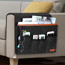 Armchair Arm Bag, Felt Hanging Chair Storage Box, Sofa Remote Control Holder with 5 Pockets