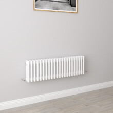 (300x1010mm 3 Column) Traditional Cast Iron Radiator White