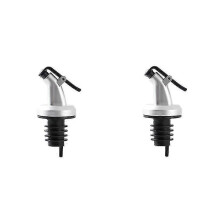 Anti-Drip Olive Oil Pour Spout, Wine Pour Spout with Dustproof Cap, Kitchen Oil Bottle Dispenser, Suitable for Wine, Beverages, Soy Sauce, Wine,