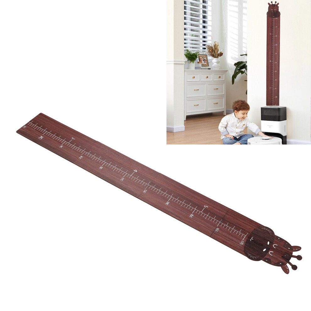 Wooden Growth Chart for Kids 70-170cm Walnut Height Ruler for Bedrooms