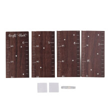 Wooden Ruler Growth Chart - Kids Height Measurement with Easy Installation
