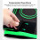 Kniebandage Sleeve L Schwarz/Neon-Grün 5