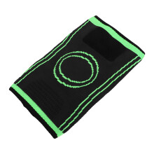 Kniebandage Sleeve L Schwarz/Neon-Grün