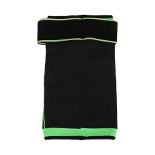 Kniebandage Kniescheiben-Sleeve Größe M, Schwarz/Fluo-Grün