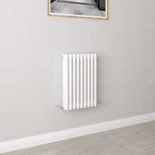(600x425mm 3 Column) Traditional Cast Iron Radiator White