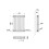 AICA (600x425mm 3 Column) Traditional Cast Iron Radiator White 3