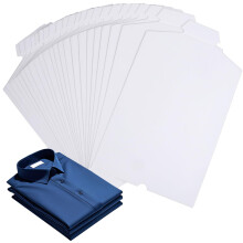 Shirt Folding Box White 8.5 x 14 Inch, T-Shirt Folder Board, Shirt Shape Inserts For Shirt Display, Pack of 50