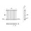 AICA (600x605mm 3 Column) Traditional Cast Iron Radiator White 3