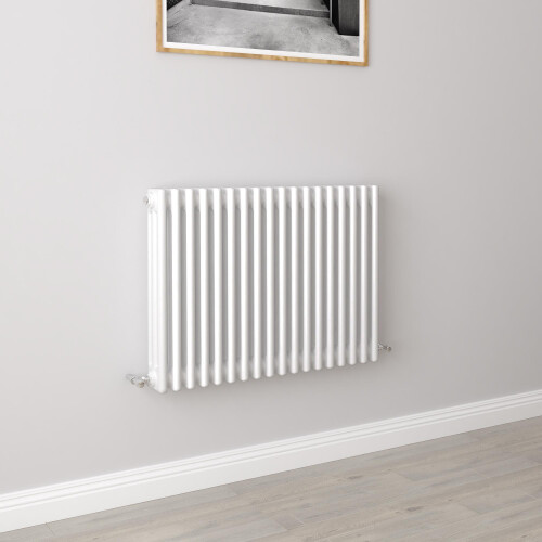 AICA (600x830mm 3 Column) Traditional Cast Iron Radiator White
