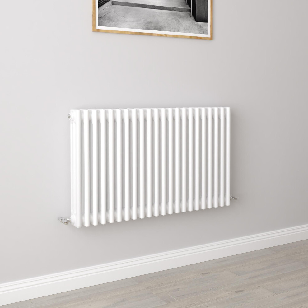 (600X1010mm 3 Column) Traditional Cast Iron Radiator White 5062011376746