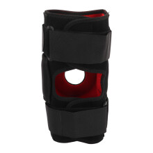 Sport-Kniebandage Gr. M Schwarz/Rot mit Silikonpolster