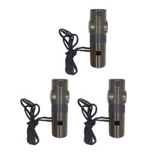 3 Stück 7-in-1 Multifunktionspfeife 25mAh LED-Kompass