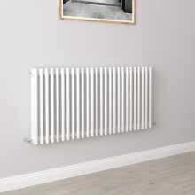 (600x1190mm 3 Column) Traditional Cast Iron Radiator White