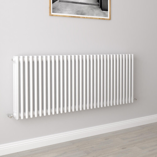 AICA (600x1460mm 3 Column) Traditional Cast Iron Radiator White