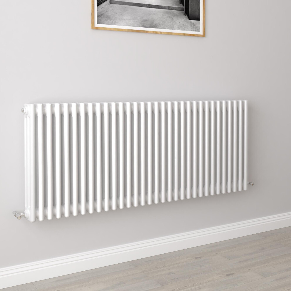 Aica (600X1460mm 3 Column) Traditional Cast Iron Radiator White