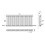 AICA (600x1460mm 3 Column) Traditional Cast Iron Radiator White 3