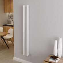 (1500x200mm 3 Column) Traditional Cast Iron Radiator White