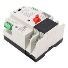 Automatischer Umschalter 2-polig 63 A AC 220 V Silber PC