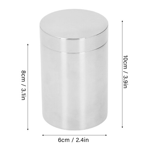 Thickened Round Stainless Steel Tea Tin 401g Sealing Storage 1